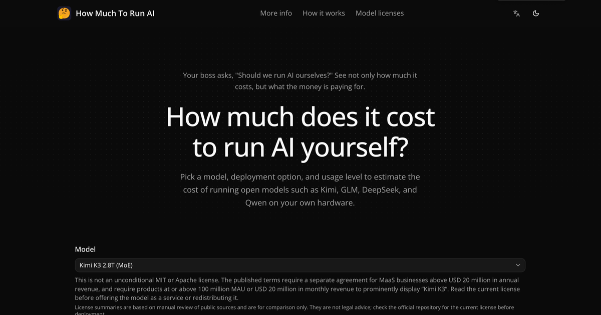 How Much to Run AI — official preview image